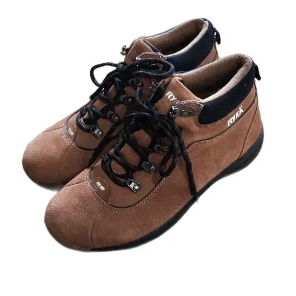 Ryka Brown Lace Up Boots - Picture 1 of 6